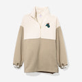 coastal carolina chanticleers quilted pullover tunic in tan