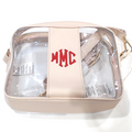 BLOOPER BAG: Monogrammed Clear Stadium Crossbody Bag