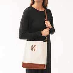ivory 2024 canvas bag on shoulder
