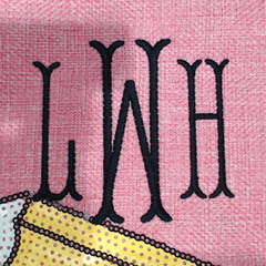 BLOOPER BAG: Monogrammed Sequin Tote Bag