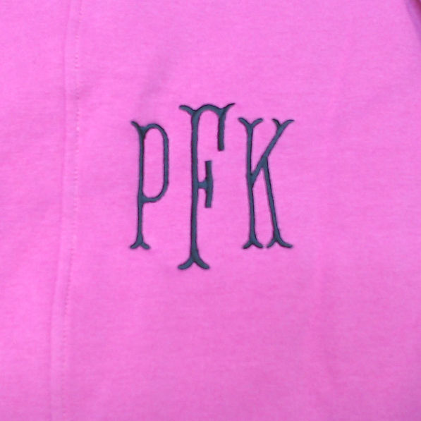 BLOOPER CLOTHING: Monogrammed Open Back Sweatshirt
