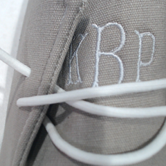 BLOOPER SHOES: Monogrammed Slip On Shoes