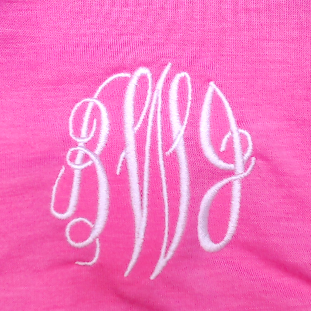 BLOOPER KIDS: Monogrammed Girls Flutter Sleeve Dress