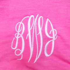BLOOPER KIDS: Monogrammed Girls Flutter Sleeve Dress