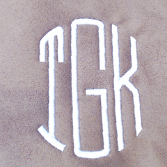 BLOOPER BAG: Monogrammed Suede Saddlebag