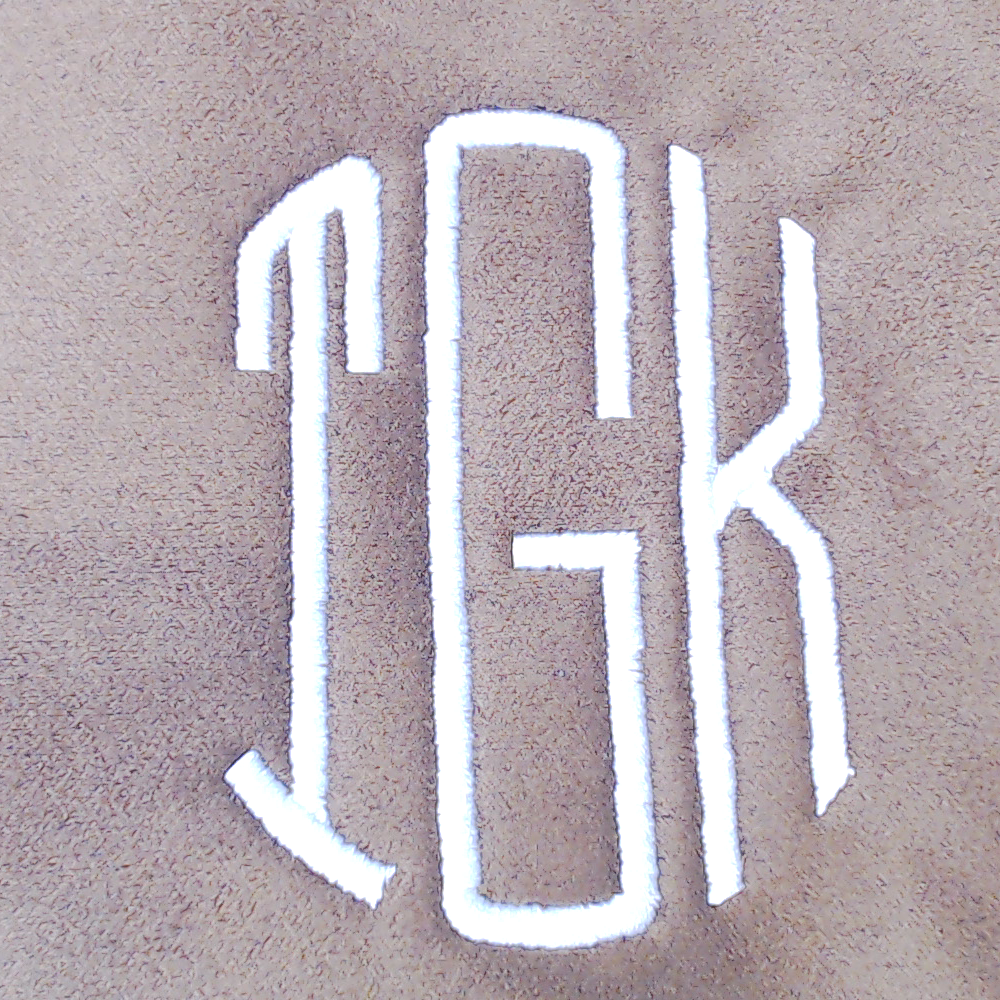 BLOOPER BAG: Monogrammed Suede Saddlebag