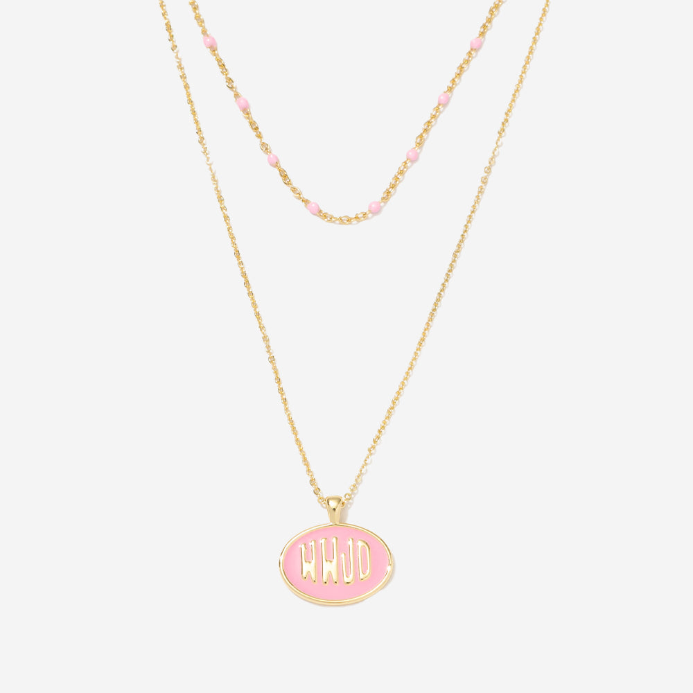 WWJD Necklace in Pink