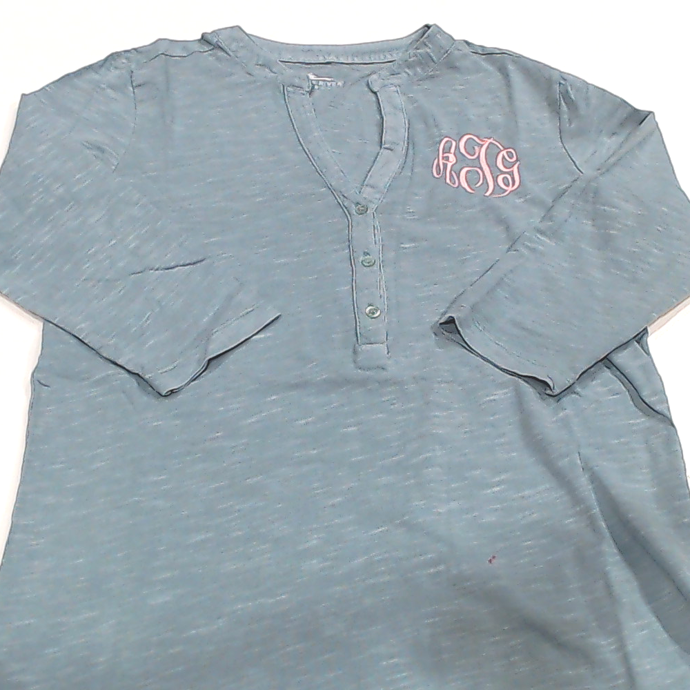 BLOOPER CLOTHING: Monogrammed Henley