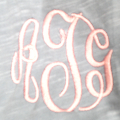 BLOOPER CLOTHING: Monogrammed Henley