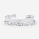 Monogrammed Bangle Set | Silver