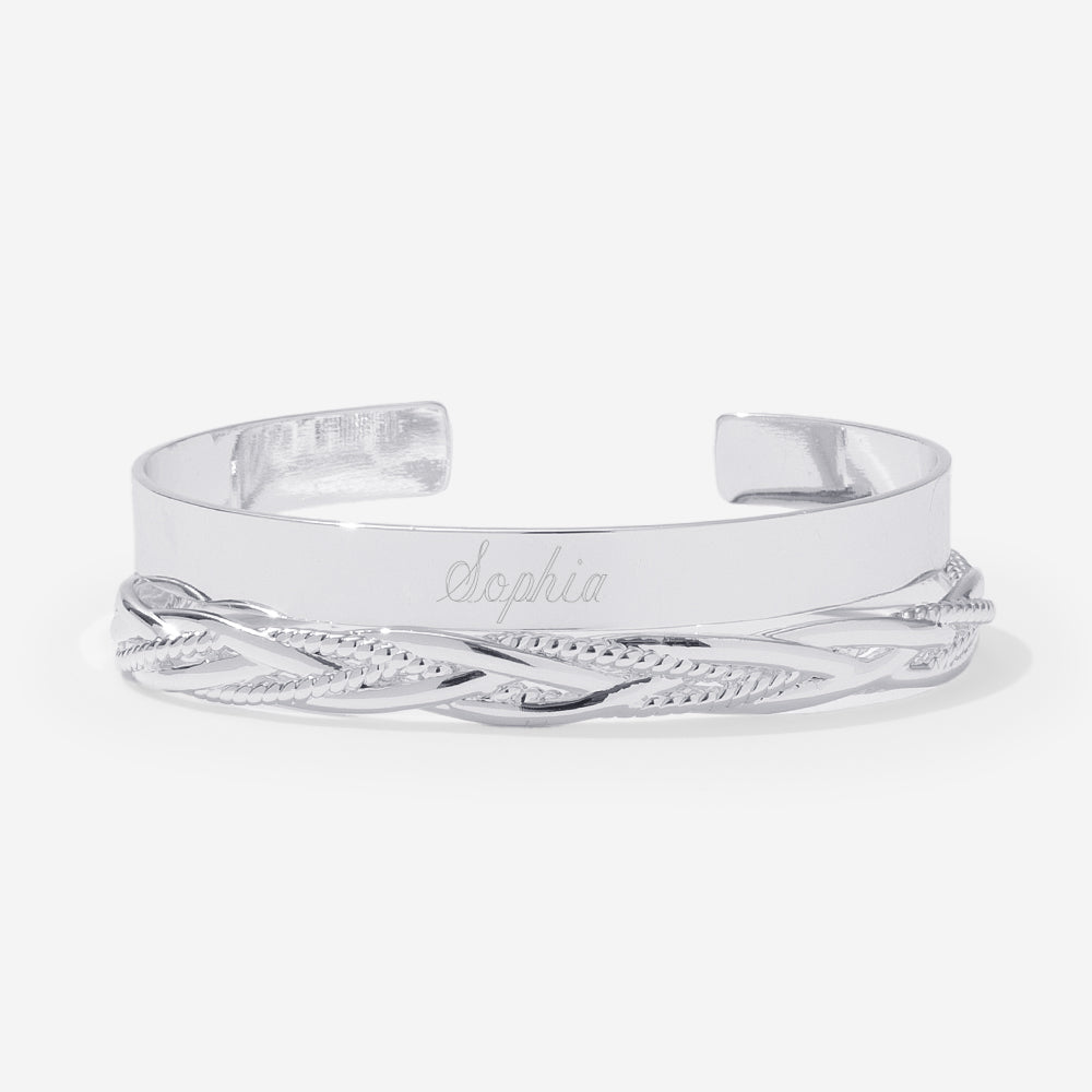 monogrammed bangle set
