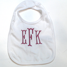 BLOOPER KIDS: Monogrammed Baby Bib