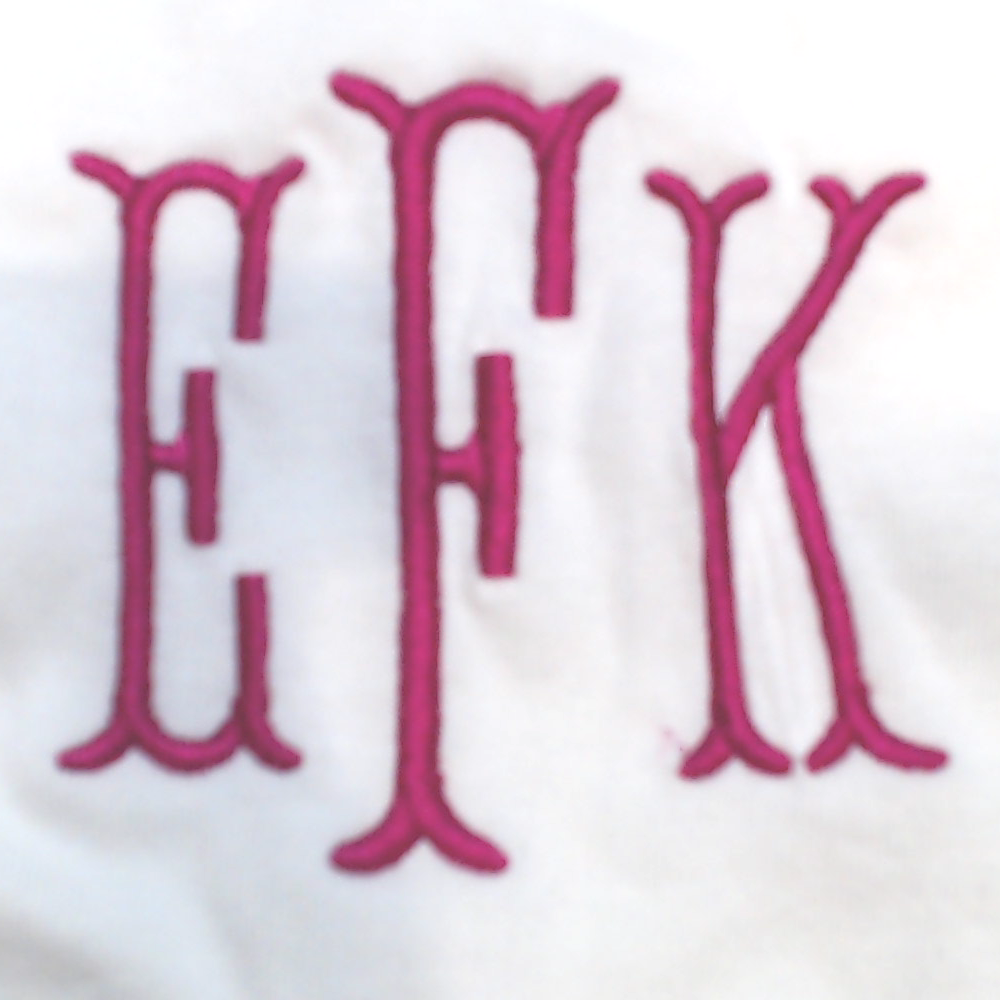 BLOOPER KIDS: Monogrammed Baby Bib