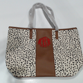 BLOOPER BAG: Monogrammed Leopard Tote Bag