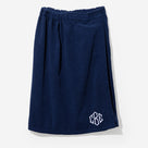 Monogrammed Towel Wrap | Navy