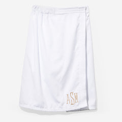 monogrammed towel wrap in white 2025