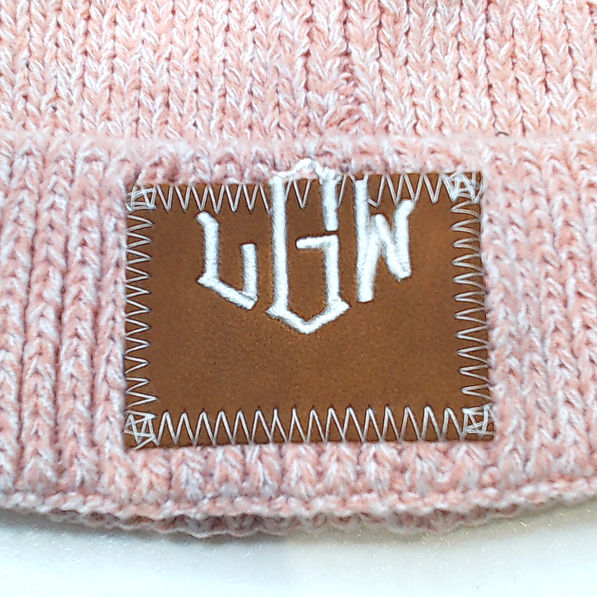 BLOOPER KIDS: Monogrammed Kids Pom Pom Beanie