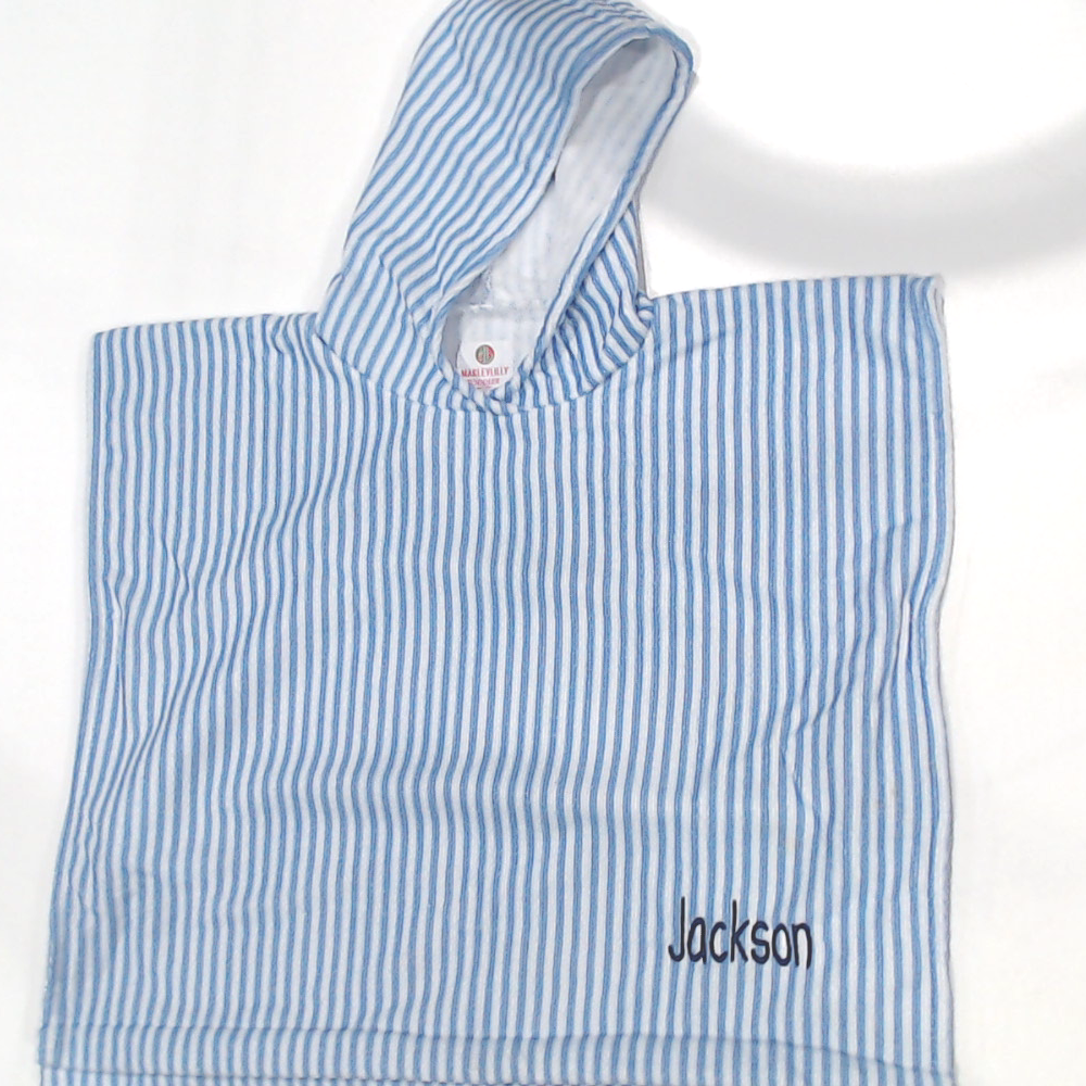 BLOOPER KIDS CLOTHING: Monogrammed Toddler Hooded Towel Poncho