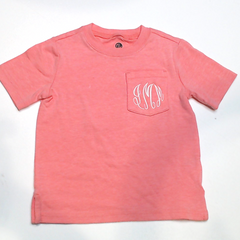 BLOOPER KIDS: Monogrammed Kids Pocket T-Shirt