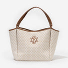 Monogrammed Timeless Tote Bag | Khaki Shells