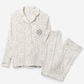 monogrammed softspun pajama set in snow leopard