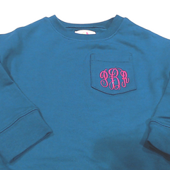 BLOOPER KIDS: Monogrammed Kids Crewneck Sweatshirt
