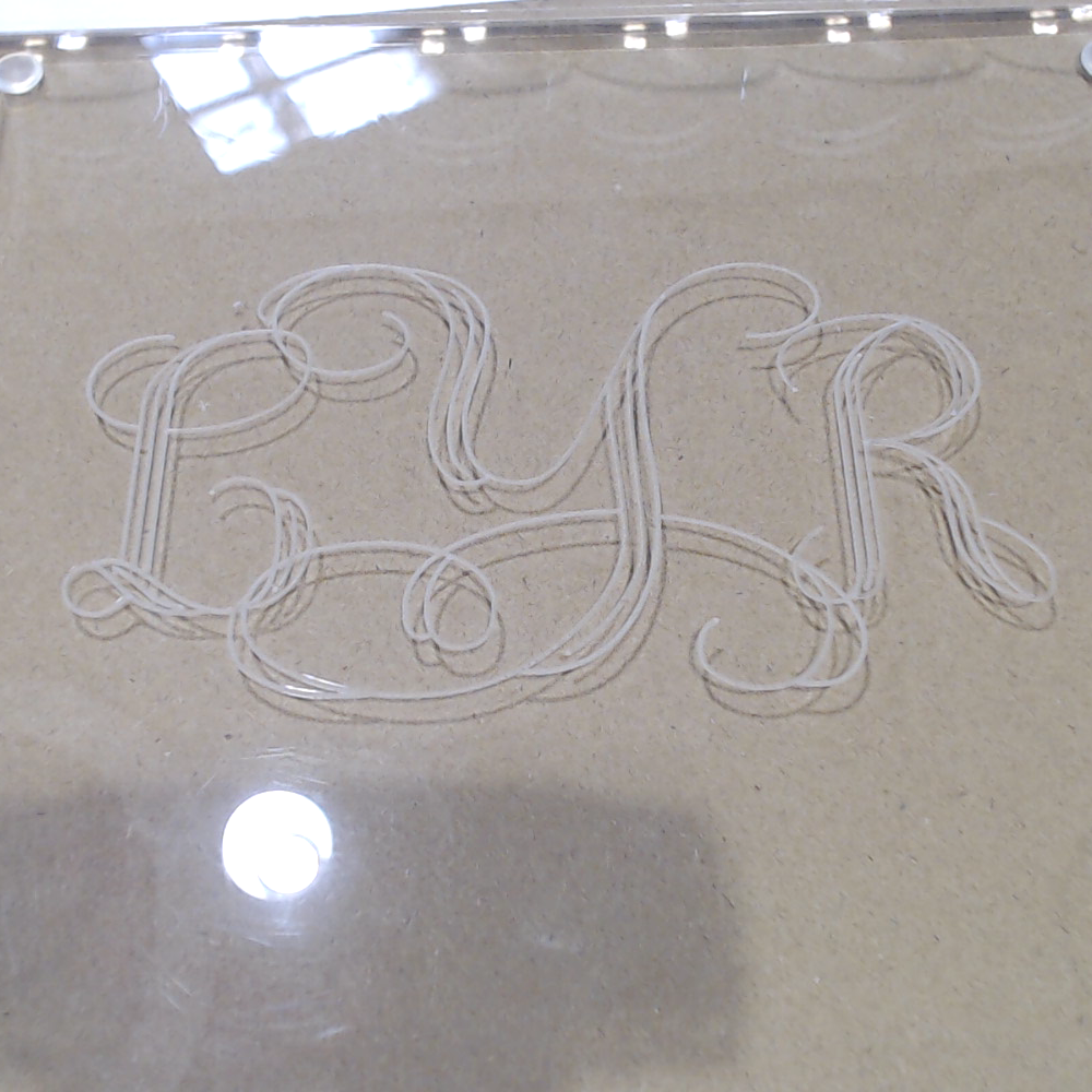 BLOOPER ACCESSORY: Monogrammed Scallop Acrylic Valet Tray