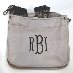 BLOOPER BAG: Monogrammed Saddlebag