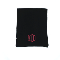 BLOOPER ACCESSORY: Monogrammed Cable Knit Scarf