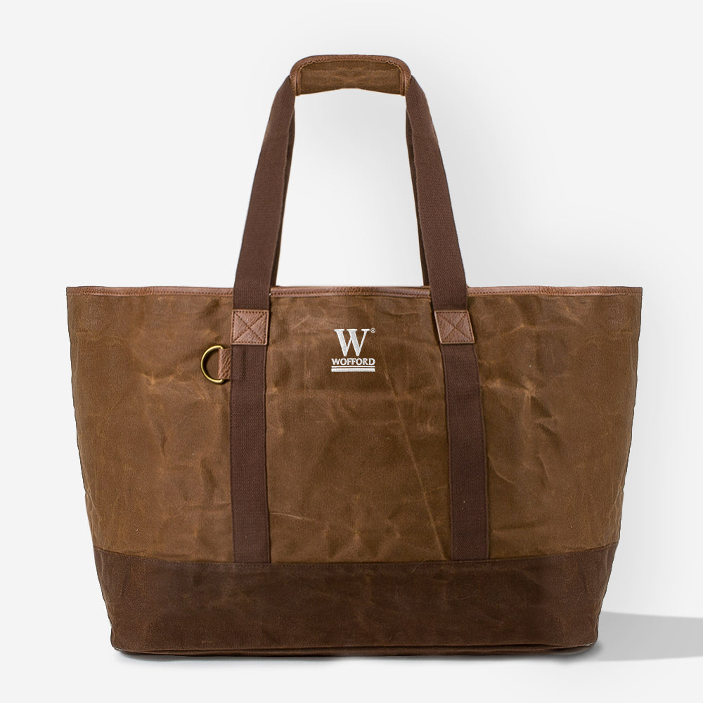 Wofford Waxed Canvas Extra Large Tote Bag