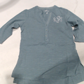 BLOOPER CLOTHING: Monogrammed Henley