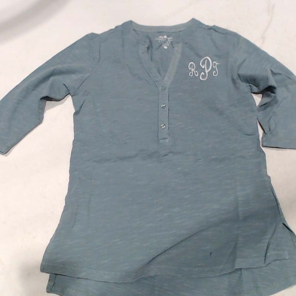 BLOOPER CLOTHING: Monogrammed Henley