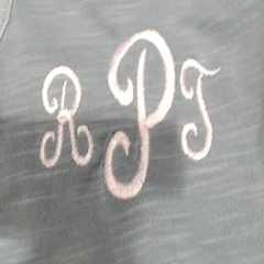 BLOOPER CLOTHING: Monogrammed Henley