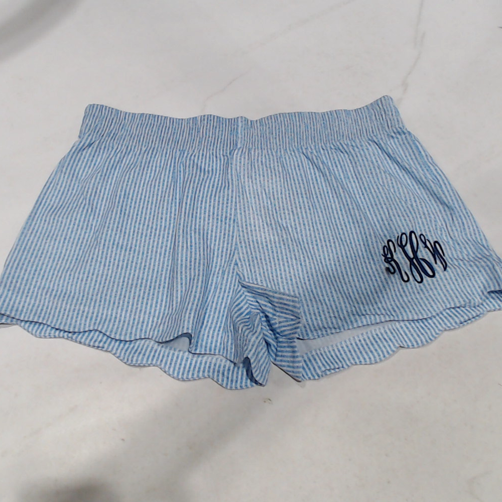 BLOOPER CLOTHING: Monogrammed Scalloped Boxer Shorts