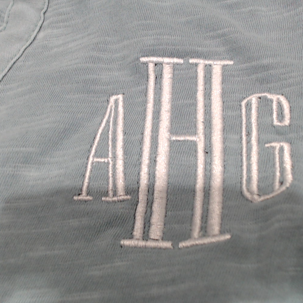 BLOOPER CLOTHING: Monogrammed Henley