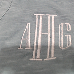 BLOOPER CLOTHING: Monogrammed Henley
