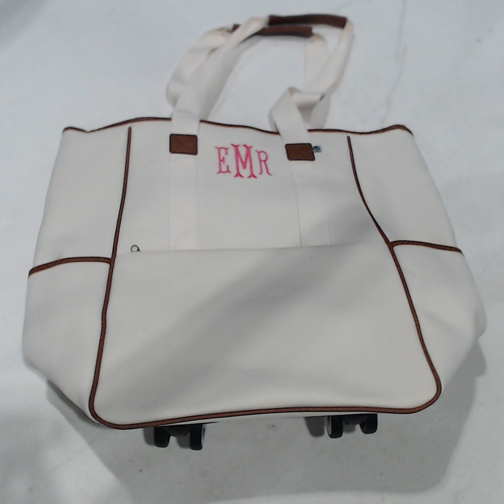 BLOOPER BAG: Monogrammed Rolling Tote