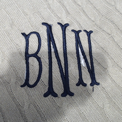 BLOOPER CLOTHING: Monogrammed Poncho