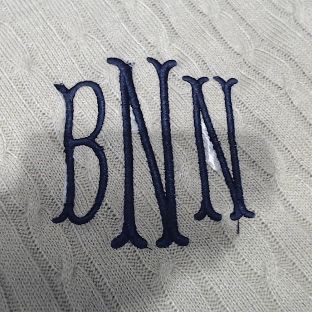 BLOOPER CLOTHING: Monogrammed Poncho