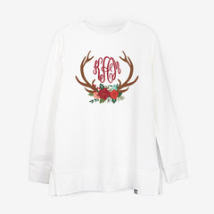 personalized-crewneck-sweatshirt-antlers