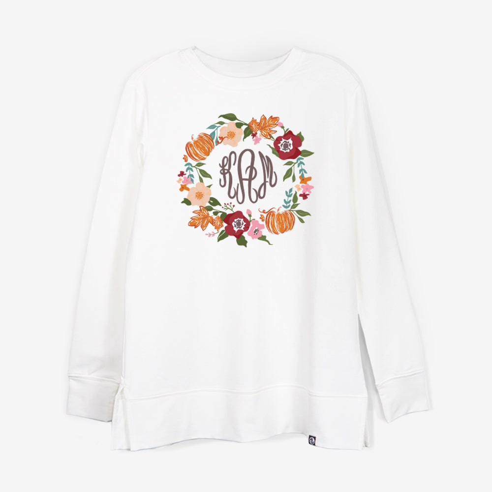 personalized-crewneck-autumn-wreath