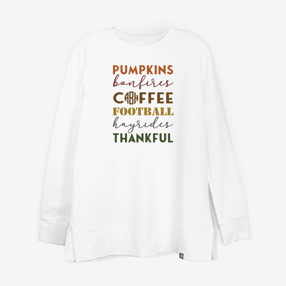 Personalized Fall Crewneck Sweatshirt | Pumpkin
